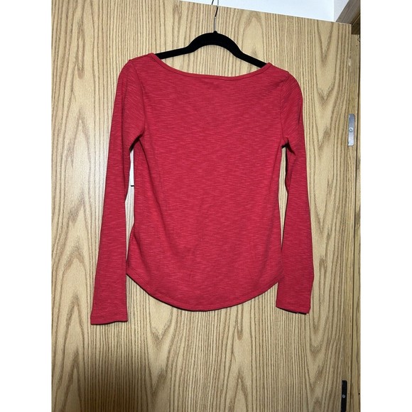 Gap Body Long Sleeve XS Red Top Shirt Tunic NWT Org $29 - Picture 6 of 6